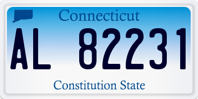 CT license plate AL82231