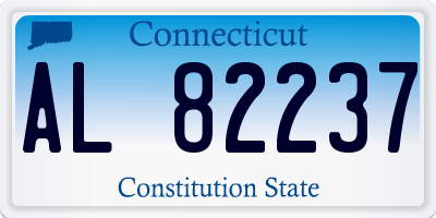 CT license plate AL82237