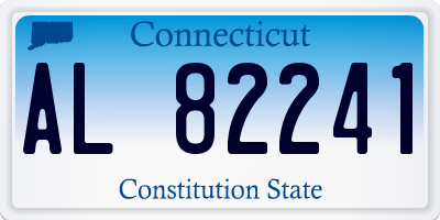CT license plate AL82241