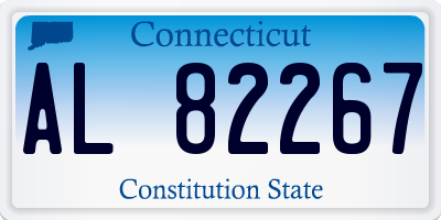 CT license plate AL82267