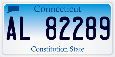 CT license plate AL82289