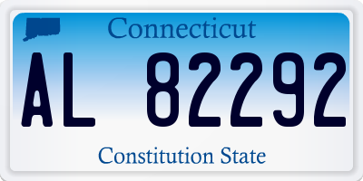 CT license plate AL82292