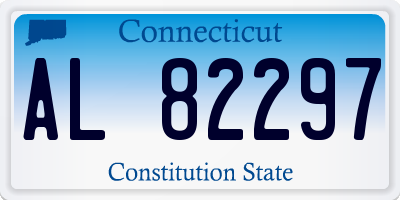 CT license plate AL82297