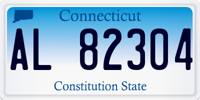 CT license plate AL82304