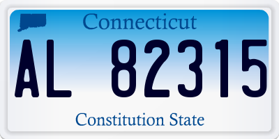 CT license plate AL82315