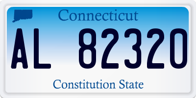 CT license plate AL82320