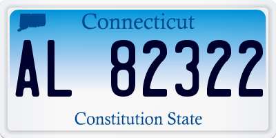 CT license plate AL82322