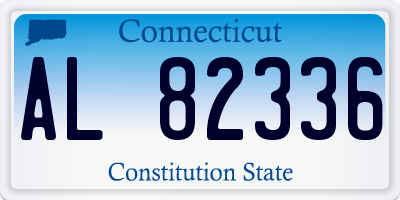 CT license plate AL82336