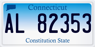 CT license plate AL82353
