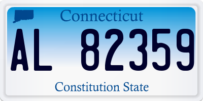 CT license plate AL82359
