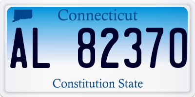 CT license plate AL82370