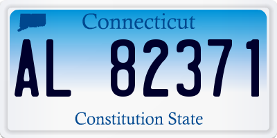 CT license plate AL82371