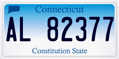 CT license plate AL82377
