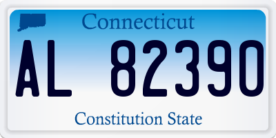 CT license plate AL82390