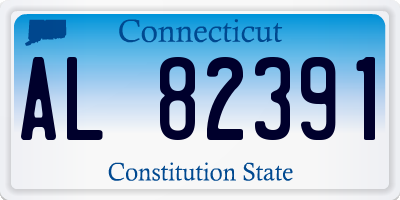 CT license plate AL82391
