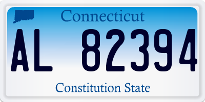 CT license plate AL82394