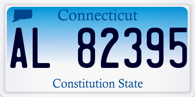 CT license plate AL82395