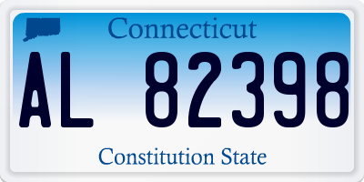 CT license plate AL82398