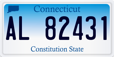 CT license plate AL82431