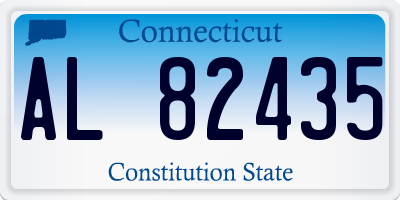 CT license plate AL82435
