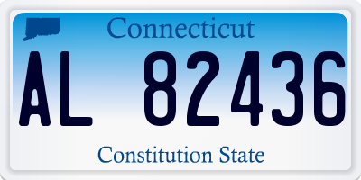 CT license plate AL82436