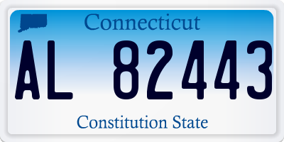 CT license plate AL82443