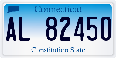 CT license plate AL82450