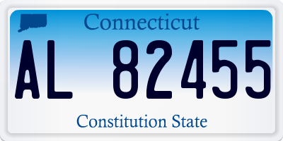 CT license plate AL82455