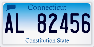 CT license plate AL82456