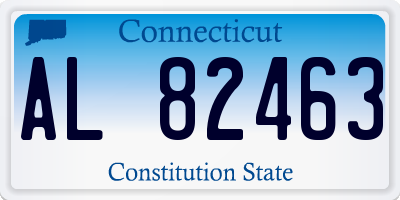 CT license plate AL82463