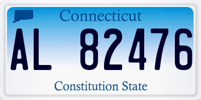 CT license plate AL82476