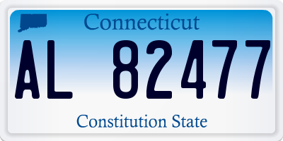 CT license plate AL82477