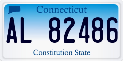 CT license plate AL82486