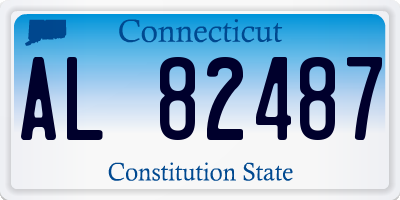 CT license plate AL82487