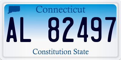 CT license plate AL82497