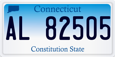 CT license plate AL82505
