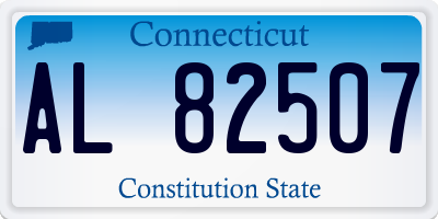 CT license plate AL82507
