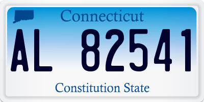 CT license plate AL82541