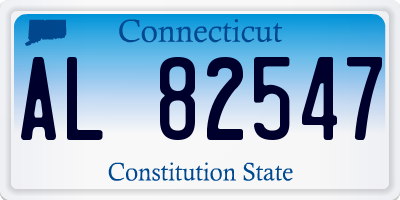 CT license plate AL82547