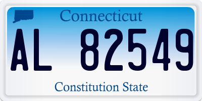 CT license plate AL82549