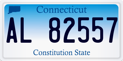 CT license plate AL82557