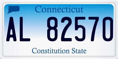 CT license plate AL82570