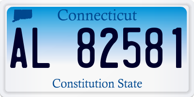 CT license plate AL82581