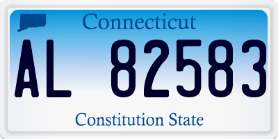 CT license plate AL82583