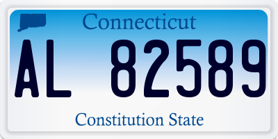 CT license plate AL82589