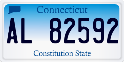 CT license plate AL82592