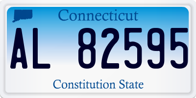 CT license plate AL82595