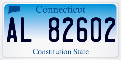 CT license plate AL82602