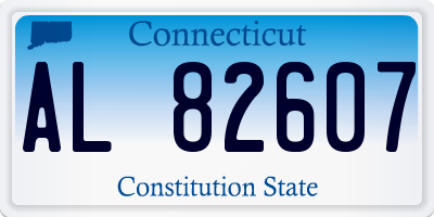 CT license plate AL82607