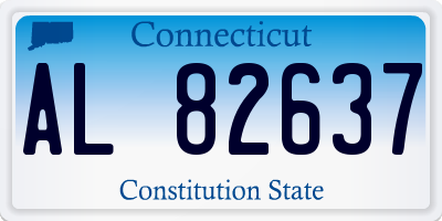 CT license plate AL82637